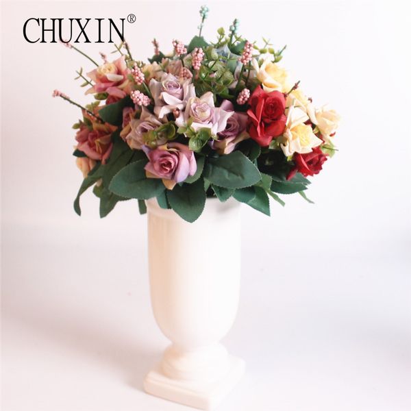 10 heads artificial flower silk small angle roses european style simulation flowers wedding accessories decoration home garden
10 heads artificial flower silk small angle roses european style simulation flowers wedding accessories decoration home garden