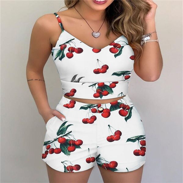 горячие продажи нового женского костюм женской мода вишневого printed костюм sexy v-образный вырез подтяжка + шорты для женщин, Gray
горячие продажи нового женского костюм женской мода вишневого printed костюм sexy v-образный вырез подтяжка + шорты для женщин, Gray