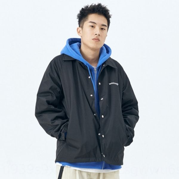 wassup spring jacket coat and autumn new men's lapel waterproof all-match coat casual loose coach jacket, Black;brown
wassup spring jacket coat and autumn new men's lapel waterproof all-match coat casual loose coach jacket, Black;brown