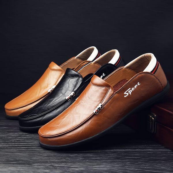 2020 new fashion men shoes casual comfortable anti slip male shoes slip on genuine leather loafers fast shipping, Black
2020 new fashion men shoes casual comfortable anti slip male shoes slip on genuine leather loafers fast shipping, Black