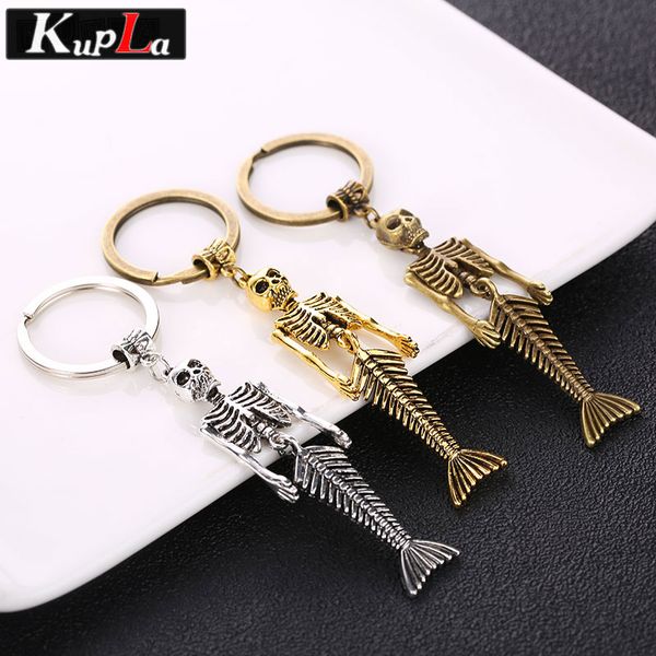 kupla vintage metal mermaid keychain fashion accessories car keychains classic design skull mermaid charms key chains, Silver
kupla vintage metal mermaid keychain fashion accessories car keychains classic design skull mermaid charms key chains, Silver