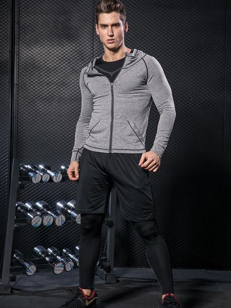 men outdoor running compression sets tights fitness breathable quick-dry multicolor gym sportswear skinny training running sets, Black;blue
men outdoor running compression sets tights fitness breathable quick-dry multicolor gym sportswear skinny training running sets, Black;blue