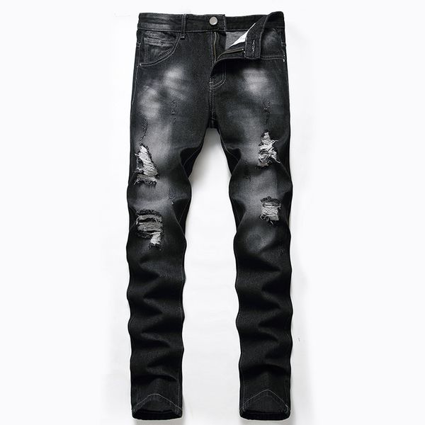 2020 brand autumn jeans new men's fashion casual stretch slim denim pants classic straight trousers denim vintage ripped jeans, Blue
2020 brand autumn jeans new men's fashion casual stretch slim denim pants classic straight trousers denim vintage ripped jeans, Blue