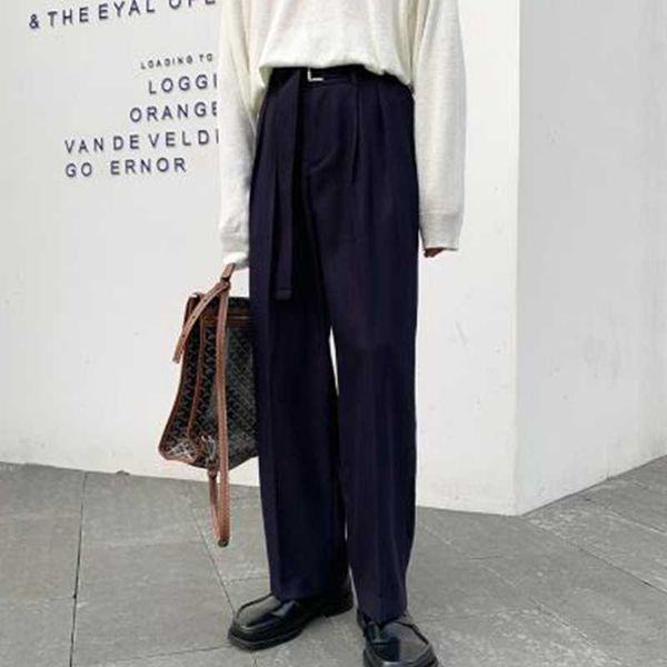 men high waist loose casual wide leg pant with belt male women streetwear vintage harem trousers straight suit pants, Black 
men high waist loose casual wide leg pant with belt male women streetwear vintage harem trousers straight suit pants, Black