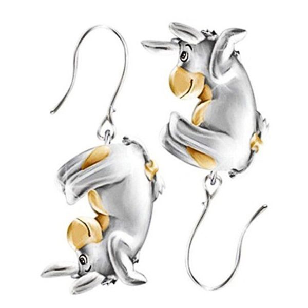aprilgrass brand cute eeyore jump donkey drop earrings gift for girl daily wear party earring accessories two-tone earrings fashion, Silver
aprilgrass brand cute eeyore jump donkey drop earrings gift for girl daily wear party earring accessories two-tone earrings fashion, Silver