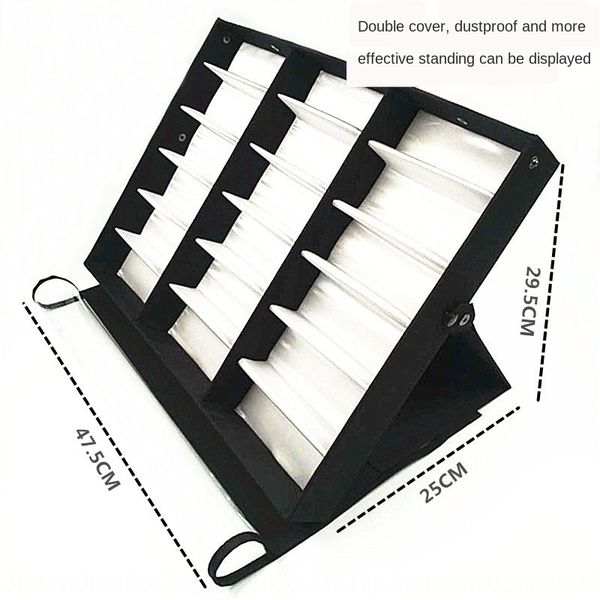 18 pairs of black transparent double cover sun box sunglasses display box supermarket glasses display rack, Blue
18 pairs of black transparent double cover sun box sunglasses display box supermarket glasses display rack, Blue