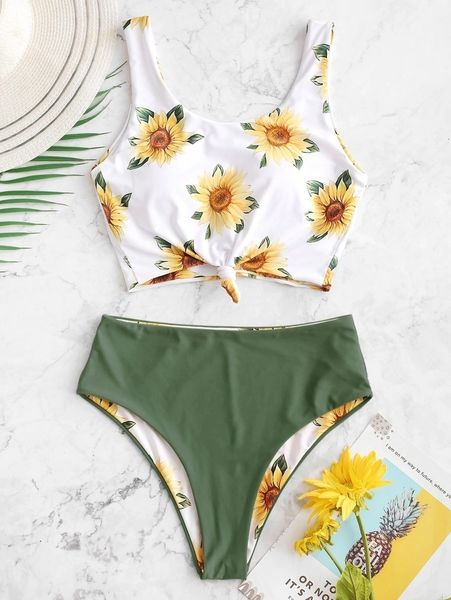 high waist bikini set 2020 sunflower printed push up padded crop swimwear women front bikinis tie bathing suit swimming suit bikinis, White;black
high waist bikini set 2020 sunflower printed push up padded crop swimwear women front bikinis tie bathing suit swimming suit bikinis, White;black