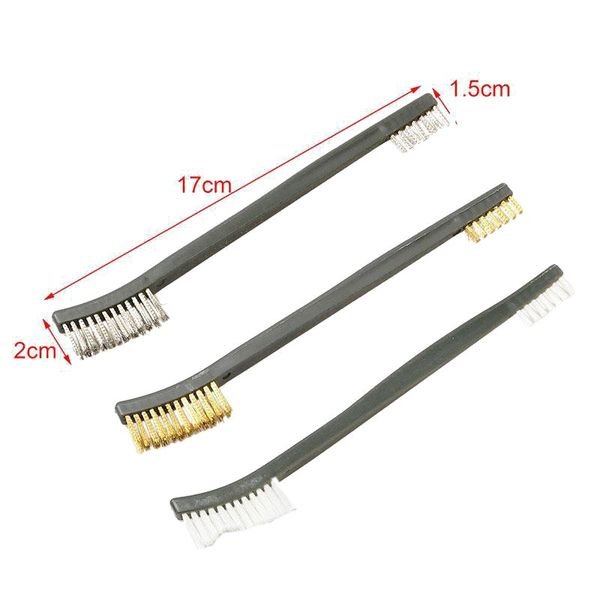 7pcs/set 3pcs steel wire brush + 4pcs nylon pick set universal gun hunting cleaning kit tactical rifle pistol gun cleaning tool
7pcs/set 3pcs steel wire brush + 4pcs nylon pick set universal gun hunting cleaning kit tactical rifle pistol gun cleaning tool