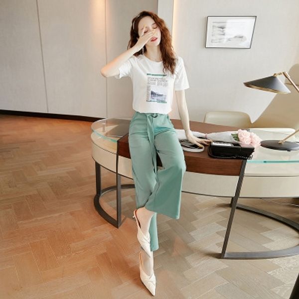 im4ta - fashion suit for women 2020 wide leg pants t-shirt wide leg pants new korean style casual temperament t-shirt small two-piece suit w, Gray
im4ta - fashion suit for women 2020 wide leg pants t-shirt wide leg pants new korean style casual temperament t-shirt small two-piece suit w, Gray
