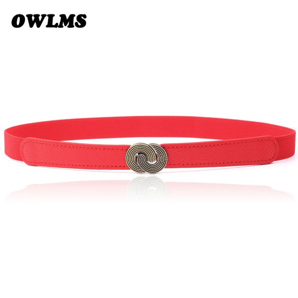 new fashion cummerbunds black red vintage double spiral buckle elastic thin cummerbund dress waist belt female women accessories, Black;brown
new fashion cummerbunds black red vintage double spiral buckle elastic thin cummerbund dress waist belt female women accessories, Black;brown