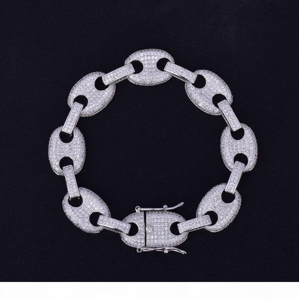 hip hop gold silver plated copper material iced out cubic zircon chain bracelet 7 8 9inch men women, Black
hip hop gold silver plated copper material iced out cubic zircon chain bracelet 7 8 9inch men women, Black