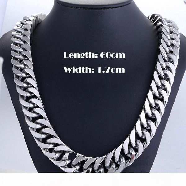 men franco miami cuban link chains necklace high polished titanium steel jewelry gold silver 60cm*1.7cm
men franco miami cuban link chains necklace high polished titanium steel jewelry gold silver 60cm*1.7cm