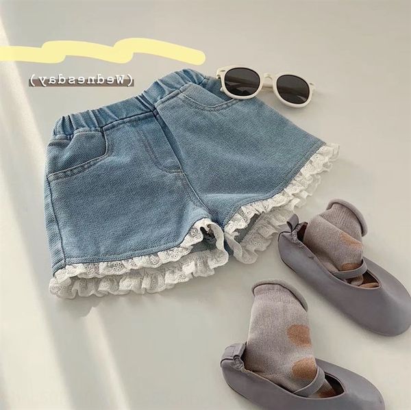 2020 summer new korean style children's cute sweet comfortable and soft denim shorts lace shorts, Blue
2020 summer new korean style children's cute sweet comfortable and soft denim shorts lace shorts, Blue
