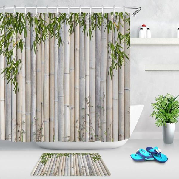 green bamboo leaves bamboo raft bathroom shower curtains non-slip mat waterproof polyester fabric bath curtain home decoration
green bamboo leaves bamboo raft bathroom shower curtains non-slip mat waterproof polyester fabric bath curtain home decoration