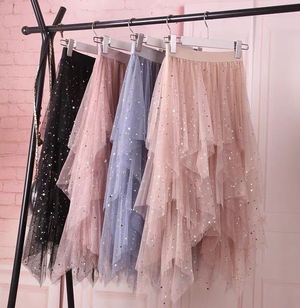 shiny stars sequins irregular tulle skirts women 2020 spring chic fairy sweet cake modal mesh skirt female elegant lady faldas, Black
shiny stars sequins irregular tulle skirts women 2020 spring chic fairy sweet cake modal mesh skirt female elegant lady faldas, Black