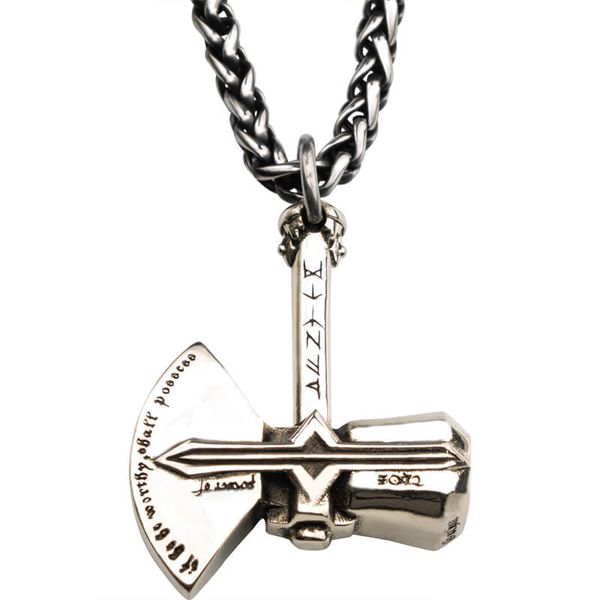 stormbreaker necklace for men hatchet stainless steel pendant hippop street culture, Silver
stormbreaker necklace for men hatchet stainless steel pendant hippop street culture, Silver