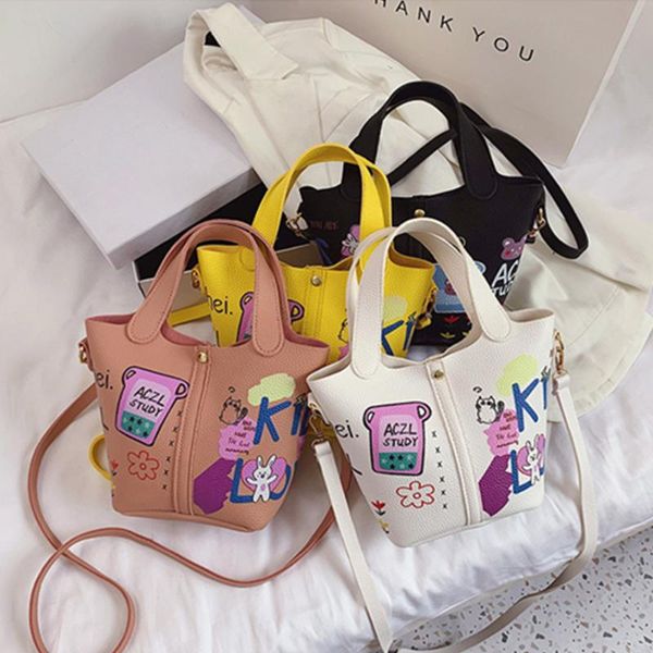 japanese graffiti basket bucket bag female large-capacity handbag hand-painted printing cute cartoon girls totes personality
japanese graffiti basket bucket bag female large-capacity handbag hand-painted printing cute cartoon girls totes personality