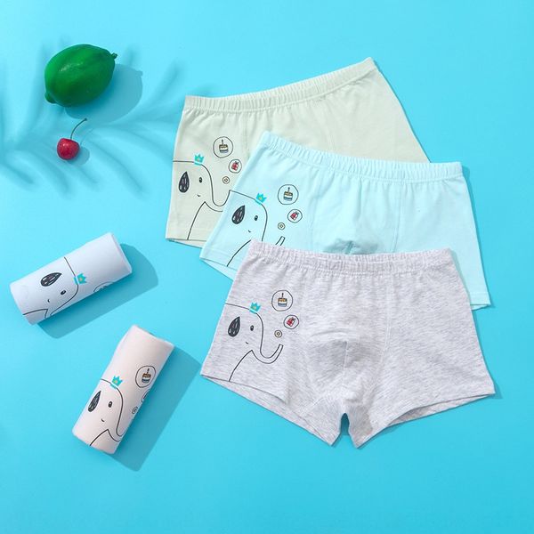 4-bar boy's girl's cartoon 4-bar boy's four-corner underwear girl's cartoon underpants underpants four-corner underwear, Camo