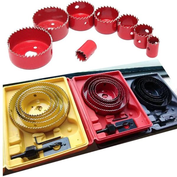 new hole saw cutting sets kit drilling tool wood metal cutter 19-127mm mandrels saws core drill bits woodworking
new hole saw cutting sets kit drilling tool wood metal cutter 19-127mm mandrels saws core drill bits woodworking