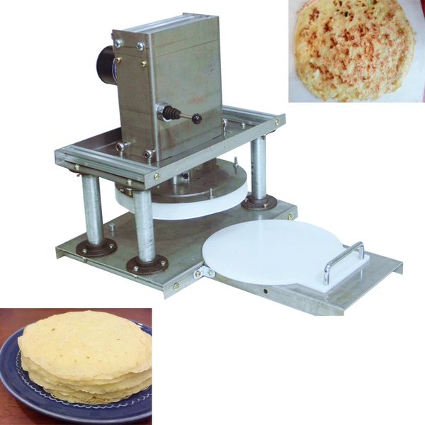 Electric Pizza Dough Sheet Pressing machine 22cm wheat Flour dough sheeter machine Grab cake making machine tortilla maker