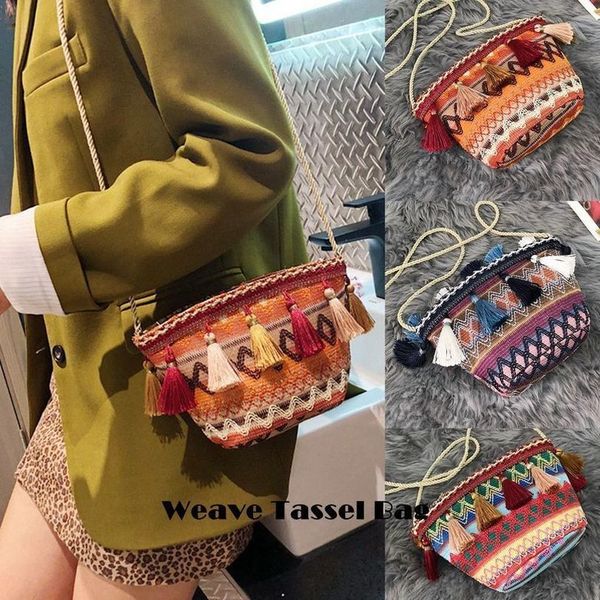 2020 new vintage women weaving tassel shoulder bag messenger bag crossbody bags girls cute handle straw bags
2020 new vintage women weaving tassel shoulder bag messenger bag crossbody bags girls cute handle straw bags