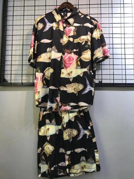 vs men's wear 2020 summer europe and america beach short sleeve men's and women's printed shirt 8005, White;black
vs men's wear 2020 summer europe and america beach short sleeve men's and women's printed shirt 8005, White;black