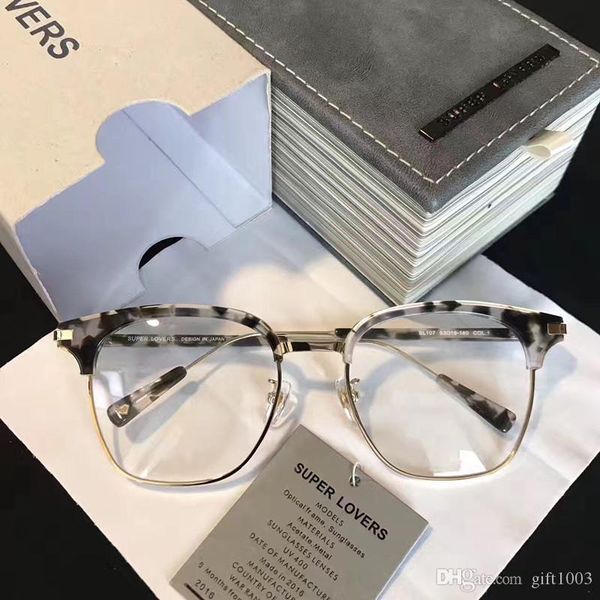 super lovers sl 107 luxury brand designer glasses fashion men women glasses women glasses square frame style with original box, White;black
super lovers sl 107 luxury brand designer glasses fashion men women glasses women glasses square frame style with original box, White;black