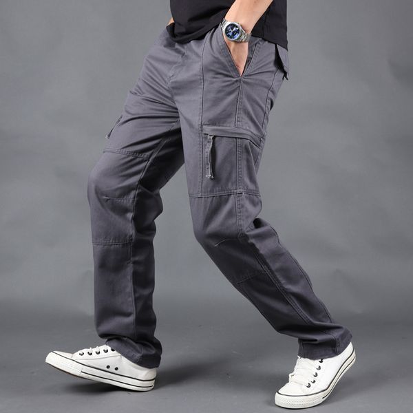 casual pants men multi pockets cotton streetwear hip hop cargo trousers joggers straight overalls baggy tactical pants, Black
casual pants men multi pockets cotton streetwear hip hop cargo trousers joggers straight overalls baggy tactical pants, Black