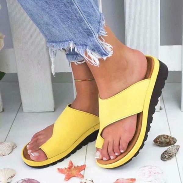 women slippers beach summer shoes platform flat slides outdoor women shoes orthopedic bunion corrector flip flop plus size 35-43, Black
women slippers beach summer shoes platform flat slides outdoor women shoes orthopedic bunion corrector flip flop plus size 35-43, Black