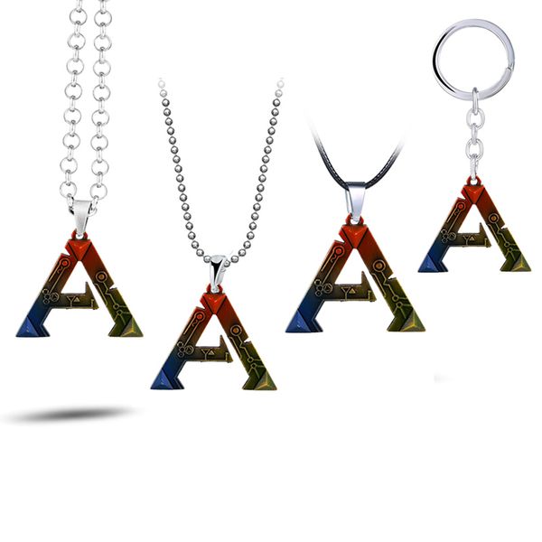 ark survival evolved keychain pendant necklace colorful letter keyring chaveiro car key chains key holder souvenir game jewelry, Silver
ark survival evolved keychain pendant necklace colorful letter keyring chaveiro car key chains key holder souvenir game jewelry, Silver