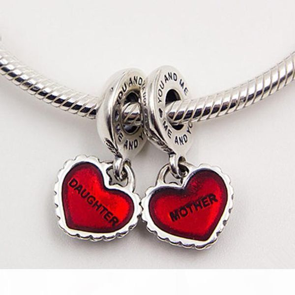 authentic 925 sterling silver piece of my heart mother & daughter dangle bead with red enamel fits european style jewelry bracelets, Black
authentic 925 sterling silver piece of my heart mother & daughter dangle bead with red enamel fits european style jewelry bracelets, Black