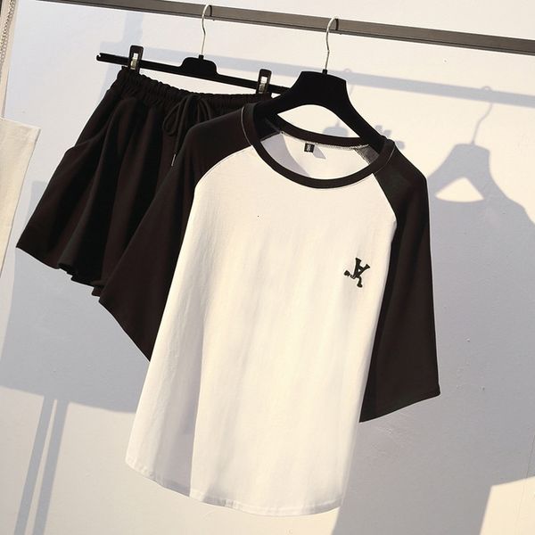 fashion women o-neck color block short sleeve & solid shorts set pockets girls tshirt shorts two pieces set, Gray
fashion women o-neck color block short sleeve & solid shorts set pockets girls tshirt shorts two pieces set, Gray