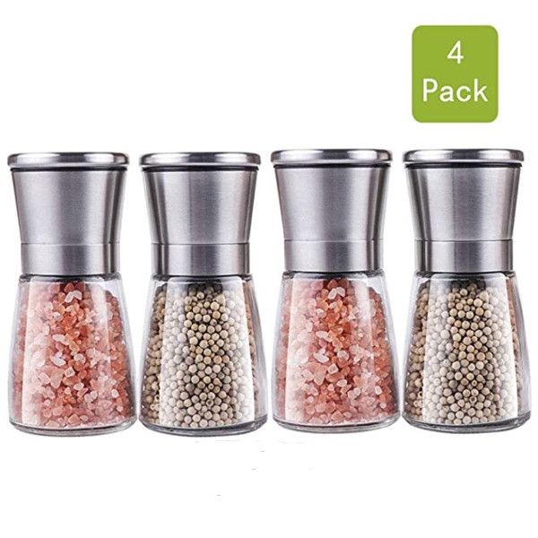 salt and pepper grinder 4-piece set-salt and pepper spice bottle with adjustable roughness ceramic rotor-stainless steel pepper grinder and
salt and pepper grinder 4-piece set-salt and pepper spice bottle with adjustable roughness ceramic rotor-stainless steel pepper grinder and