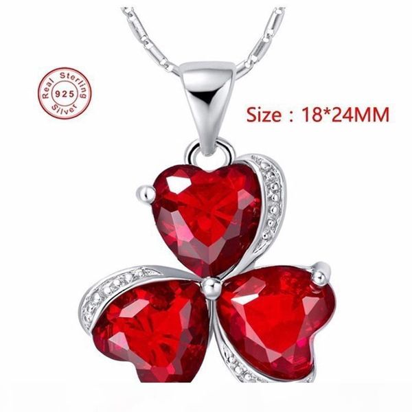 k diamond ring luxury 100 %925 sterling silver necklace new fashion jewelry red heart crystal clover pendant necklace for women n880
k diamond ring luxury 100 %925 sterling silver necklace new fashion jewelry red heart crystal clover pendant necklace for women n880