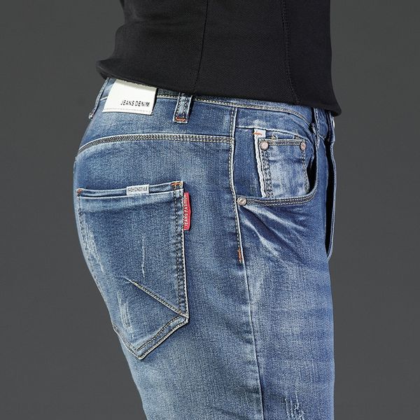 jeans trendy straight slim long pants men's summer korean style stretch men's casual trousers casual trousers pants, Blue
jeans trendy straight slim long pants men's summer korean style stretch men's casual trousers casual trousers pants, Blue