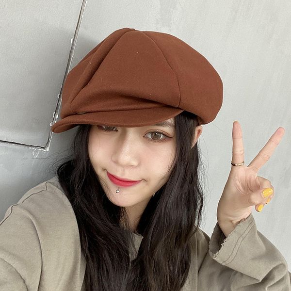 beret female fashion beret octagonal hat ins wind net red newsboy painter octagonal hat korean british all-match, Blue;gray
beret female fashion beret octagonal hat ins wind net red newsboy painter octagonal hat korean british all-match, Blue;gray