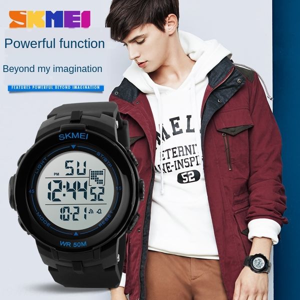 shikemei fashion electronic sports multifunctional electronic watch classic fashion men's business waterproof watch 1127, Blue
shikemei fashion electronic sports multifunctional electronic watch classic fashion men's business waterproof watch 1127, Blue