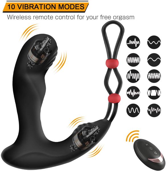 male & prostate massager toy 2 for toys motors with 10 stimulation control patterns wireless remote vibrating powerful pleasure idut
male & prostate massager toy 2 for toys motors with 10 stimulation control patterns wireless remote vibrating powerful pleasure idut