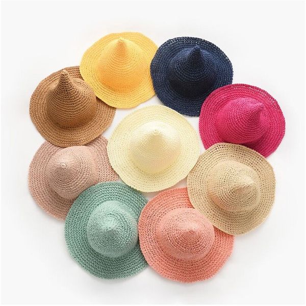 children hat summer men and women children baby's knit hat straw college style summer dayan mao baby beach, Yellow
children hat summer men and women children baby's knit hat straw college style summer dayan mao baby beach, Yellow