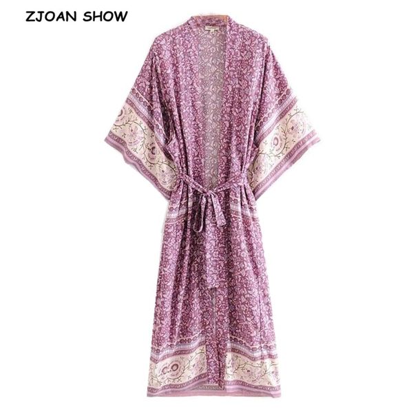 autumn bohemian v neck purple floral print long kimono shirt ethnic new lacing up with sashes long cardigan loose blouse, White
autumn bohemian v neck purple floral print long kimono shirt ethnic new lacing up with sashes long cardigan loose blouse, White