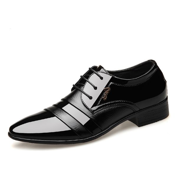 2020 new patent leather men's dress shoes men oxfords fashion office flats lace-up men black formal shoes plus size 48
2020 new patent leather men's dress shoes men oxfords fashion office flats lace-up men black formal shoes plus size 48