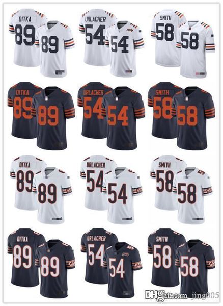 mens womens youth chicago bears 54 brian urlacher 89 mike ditka 58 roquan smith 100th season alternate custom football jerseys, Black;red 
mens womens youth chicago bears 54 brian urlacher 89 mike ditka 58 roquan smith 100th season alternate custom football jerseys, Black;red