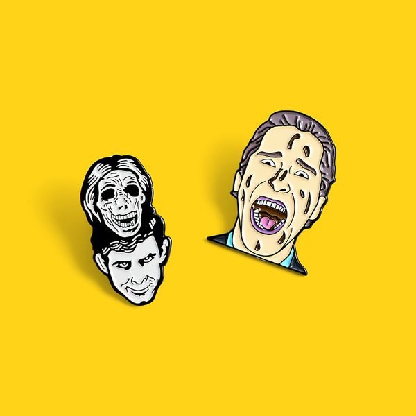 skull face brooches scary man cartoon black white skeleton pins creative punk fashion jewelry gift for women men enamel badge lapel shirt, Gray
skull face brooches scary man cartoon black white skeleton pins creative punk fashion jewelry gift for women men enamel badge lapel shirt, Gray