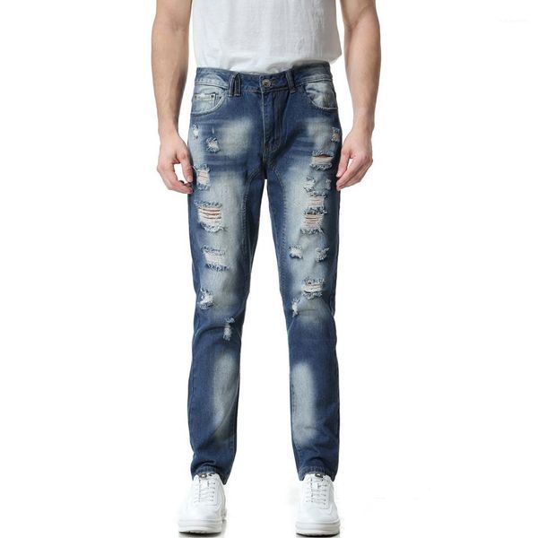 pencil pants male clothing 2020 mens luxury designer jeans washed distrressed hole demin pants slim skinney, Blue
pencil pants male clothing 2020 mens luxury designer jeans washed distrressed hole demin pants slim skinney, Blue