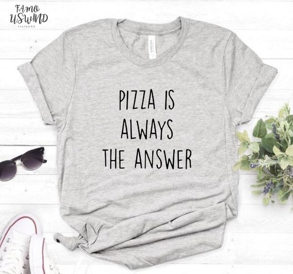 pizza is always the answer flutter sleeve print women tshirts cotton casual funny t shirt for lady tee 6 colors drop, White
pizza is always the answer flutter sleeve print women tshirts cotton casual funny t shirt for lady tee 6 colors drop, White