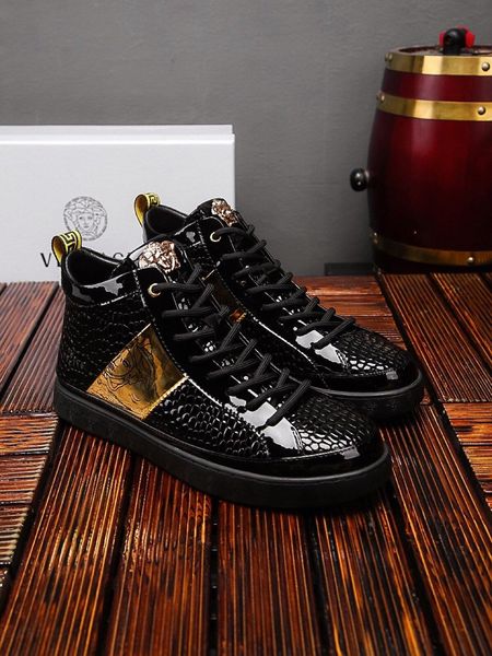 2020r limited custom leather color-block embroidery high-casual ankle boots, high-end fashion wild lace-up sneakers, size: 38-45, Black
2020r limited custom leather color-block embroidery high-casual ankle boots, high-end fashion wild lace-up sneakers, size: 38-45, Black
