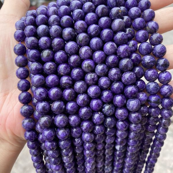 4/6/8/10mm raw ore optimization natural charoite beads for jewelry making round loose charoite stone bead diy bracelet necklace, Black
4/6/8/10mm raw ore optimization natural charoite beads for jewelry making round loose charoite stone bead diy bracelet necklace, Black