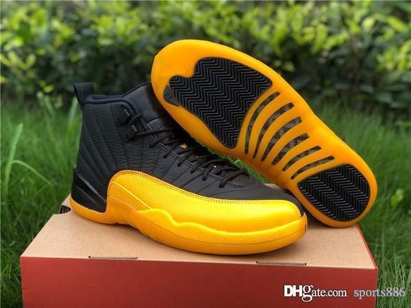 est air authentic 12 pe university gold men basketball shoes black 12s real carbon fiber retro sports sneakers 130690-070 with box
est air authentic 12 pe university gold men basketball shoes black 12s real carbon fiber retro sports sneakers 130690-070 with box