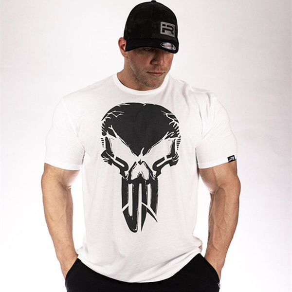 fitness men's t-shirt short sleeve round neck sports fitness training cotton slim summer men's trend, White;black
fitness men's t-shirt short sleeve round neck sports fitness training cotton slim summer men's trend, White;black