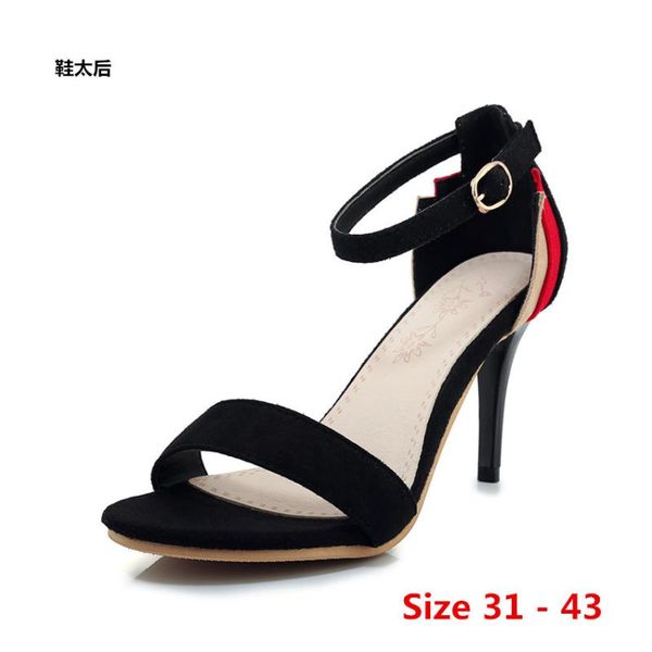 summer pumps gladiator sandals shoes women high heels open toe sandal lady ankle strap pump shoes woman small big size 31 - 44, Black
summer pumps gladiator sandals shoes women high heels open toe sandal lady ankle strap pump shoes woman small big size 31 - 44, Black